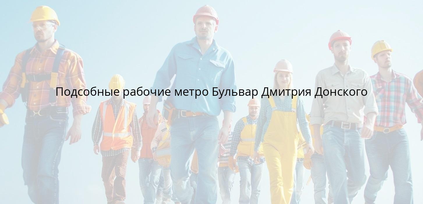 Подсобные рабочие метро Бульвар Дмитрия Донского