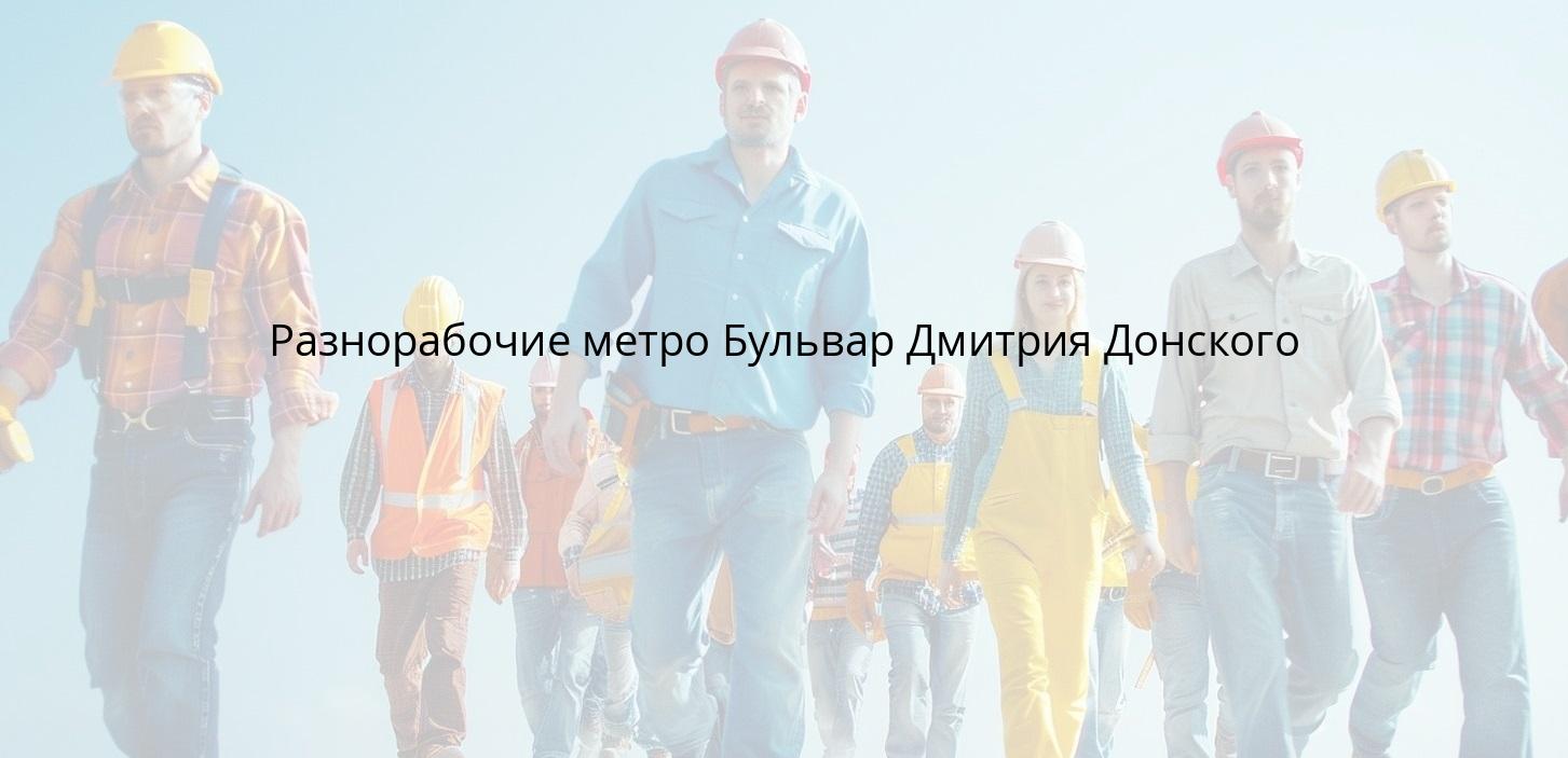 Разнорабочие метро Бульвар Дмитрия Донского